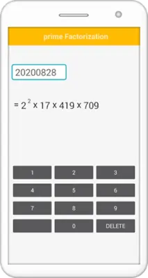 Prime Factorization android App screenshot 0