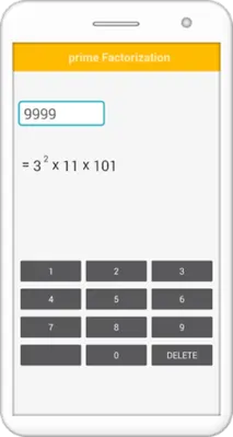 Prime Factorization android App screenshot 1