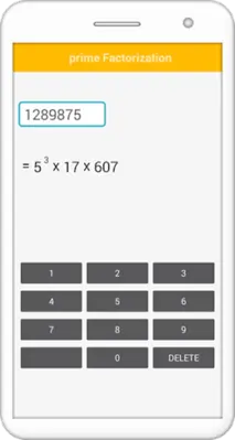 Prime Factorization android App screenshot 2